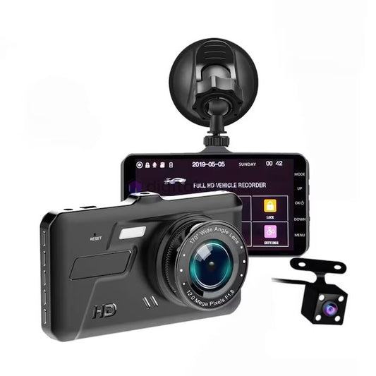 Cameră auto 2 în 1 Full HD cu funcţie de înregistrare şi cameră pentru mers înapoi