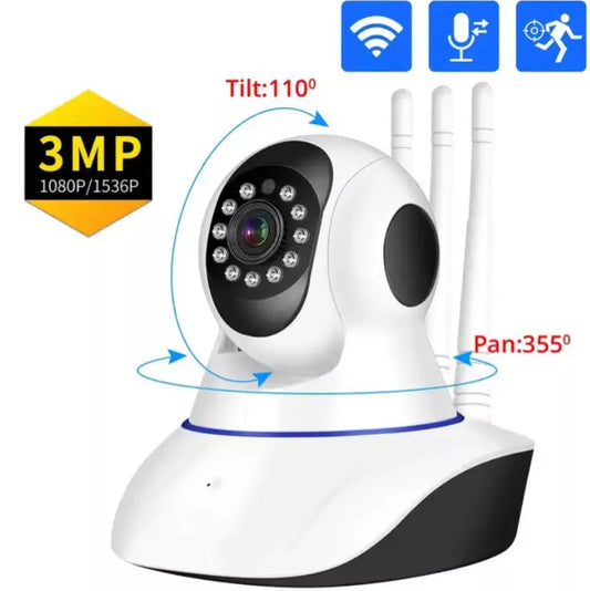 Cameră IP WiFi Daytech Onvif 1080P cu rotaţie 355°, viziune nocturnă şi detecţie a mişcării